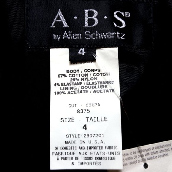 VTG Y2K Black Pant Suit Size 4 - Picture 9 of 12